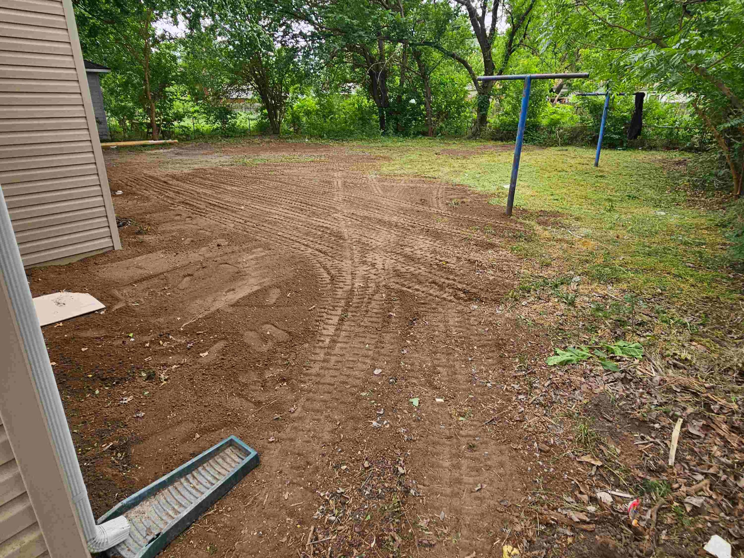 The same driveway cleared and cleaned up after our crew finished